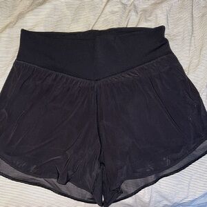 Lululemon shorts. Nulu with mesh overlay